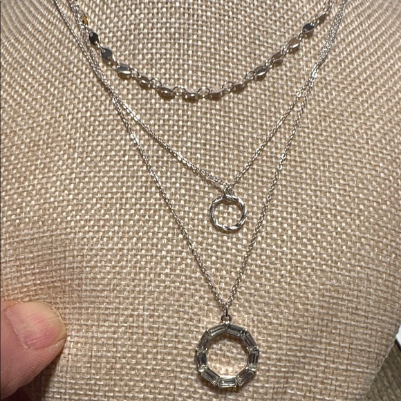 Mixit Delicates Layered Silver Tone Necklace (BR1010/6) - Picture 5 of 9